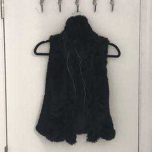 faux fur vest